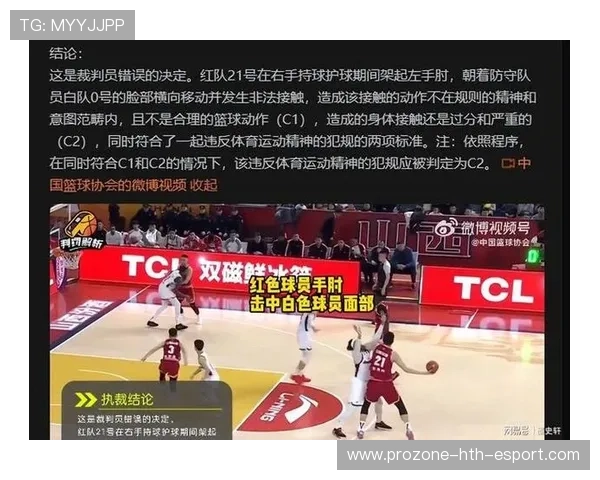 篮协公布裁判评议报告，多场争议吹罚得到复核